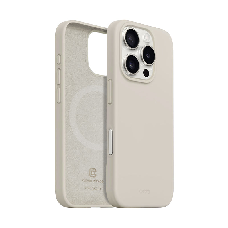 Etui Crong Color Cover Magnetic - iPhone 16 Pro Max MagSafe kamienny beż