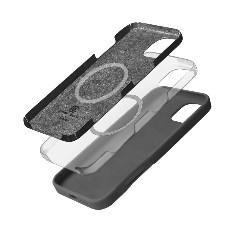 Etui Crong Color Cover Magnetic - iPhone 16 Pro MagSafe tytanowe