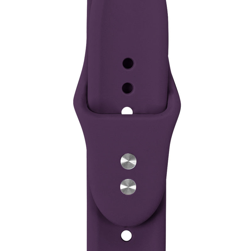 Crong Liquid - Pasek do Apple Watch 44 45 46 49 mm śliwkowy