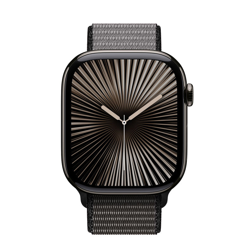 Crong Nylon - Pasek sportowy do Apple Watch 44 45 46 49 mm Night Grey