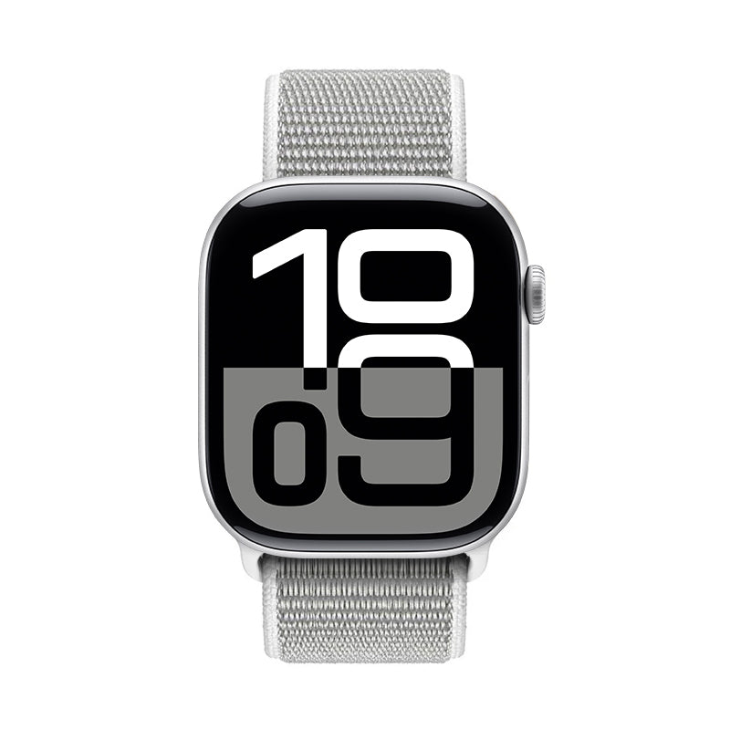 Crong Nylon - Pasek sportowy do Apple Watch 38 40 41 42 mm Silver Grey