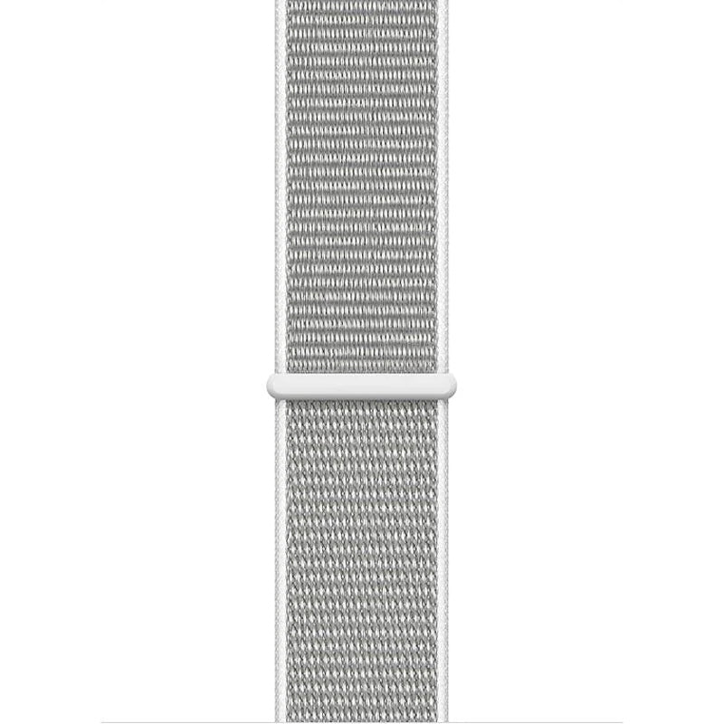 Crong Nylon - Pasek sportowy do Apple Watch 38 40 41 42 mm Silver Grey
