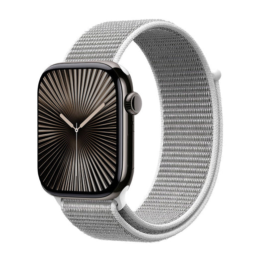 Crong Nylon - Pasek sportowy do Apple Watch 44 45 46 49 mm Silver Grey