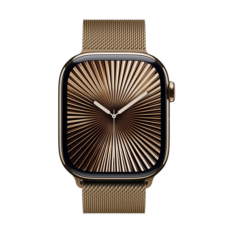 Crong Milano Steel - Pasek ze stali nierdzewnej do Apple Watch 38 40 41 42 mm różowe złoto