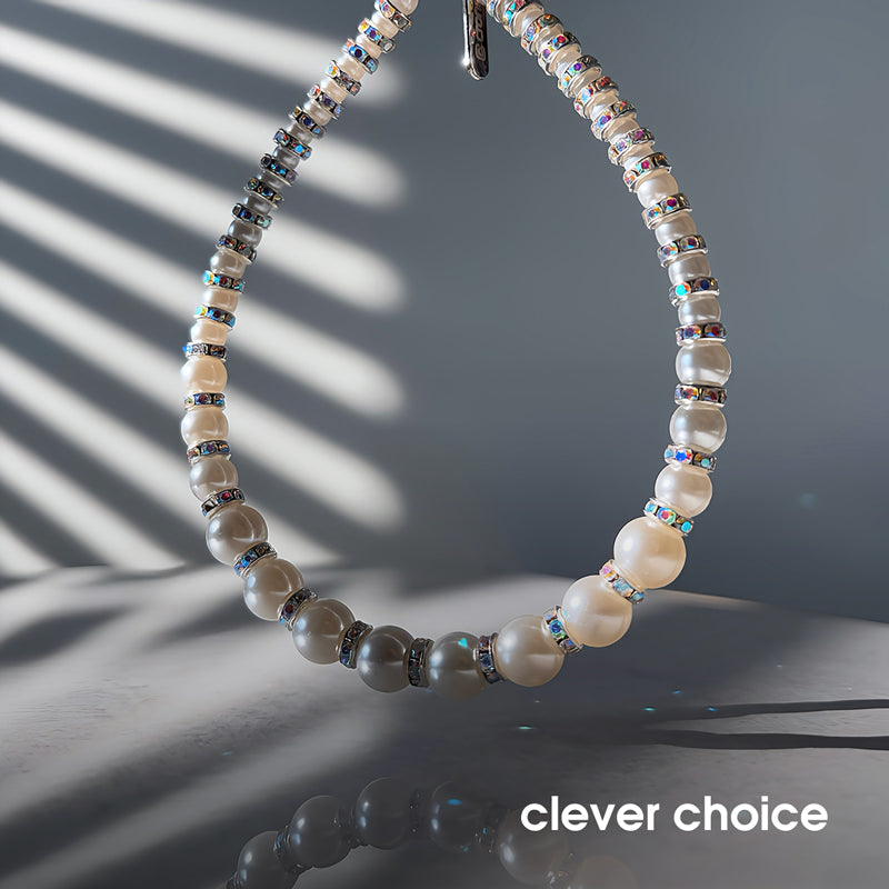 Crong Phone Charm - smycz zawieszka do telefonu silver beads