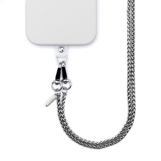Crong Phone Crossbody - smycz zawieszka do telefonu srebrna