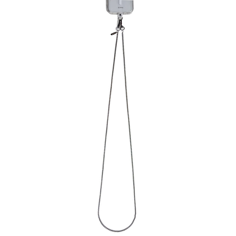 Crong Phone Crossbody - smycz zawieszka do telefonu srebrna