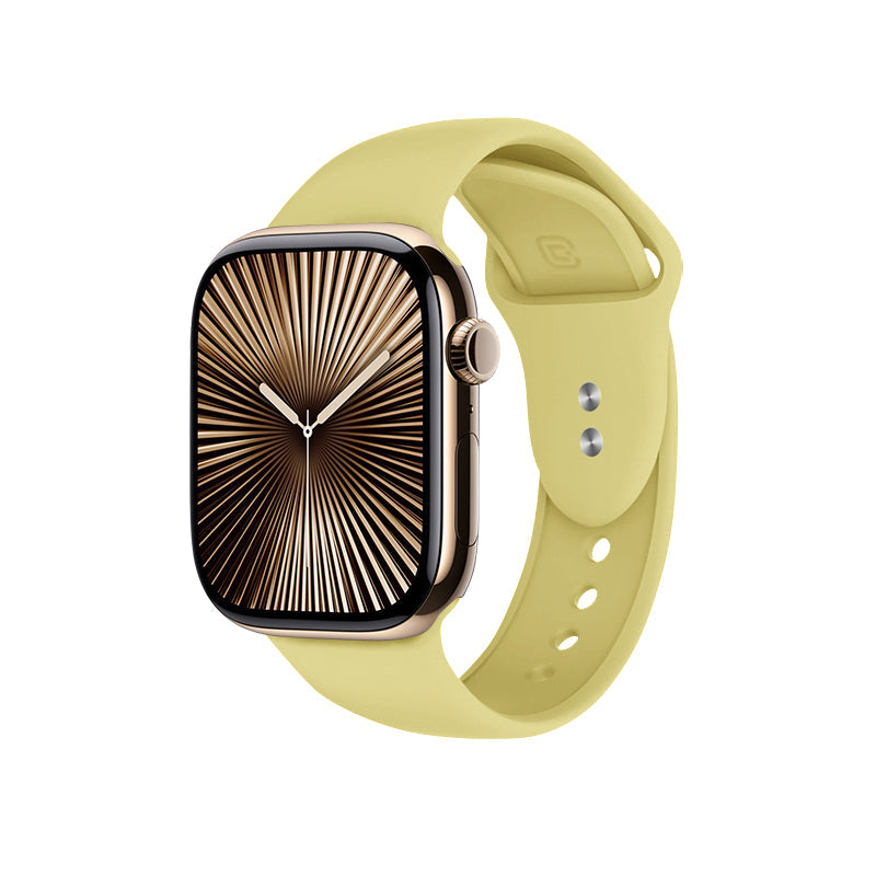 Crong Liquid - Pasek do Apple Watch 38 40 41 42mm słomkowy