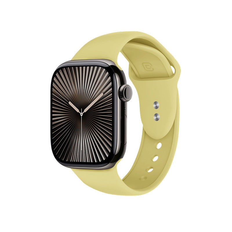 Crong Liquid - Pasek do Apple Watch 38 40 41 42mm słomkowy