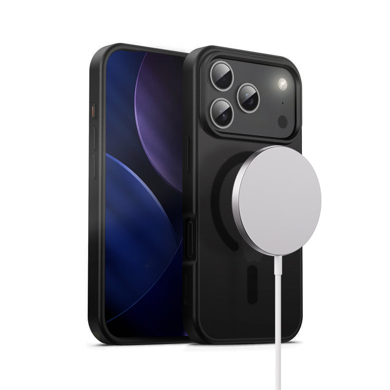 Crong Hybrid Frost MAG Cover - etui MagSafe do iPhone 17 Pro czarne