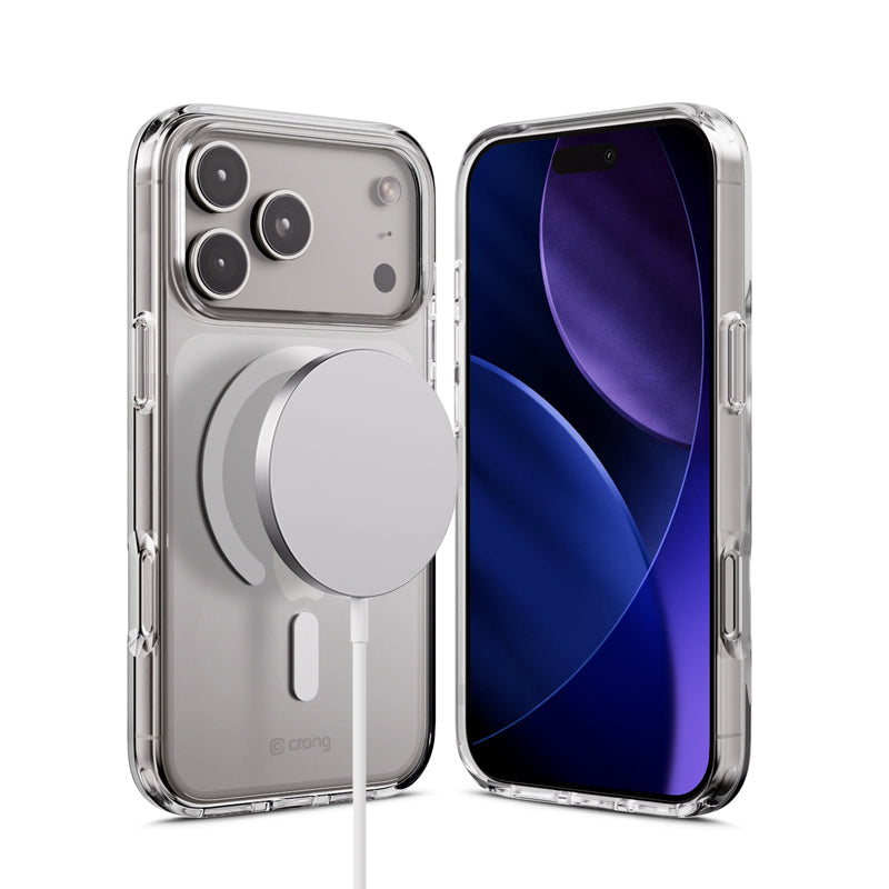 Crong Clear MAG Cover - etui Magsafe do iPhone 17 Pro przeźroczyste