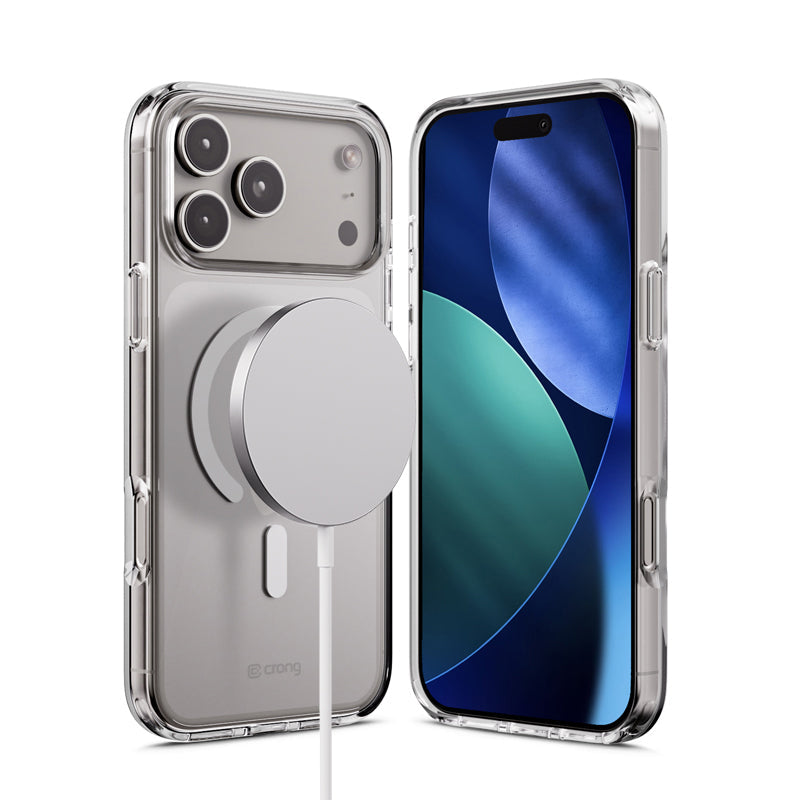 Crong Clear MAG Cover - etui Magsafe do iPhone 17 Pro Max przeźroczyste