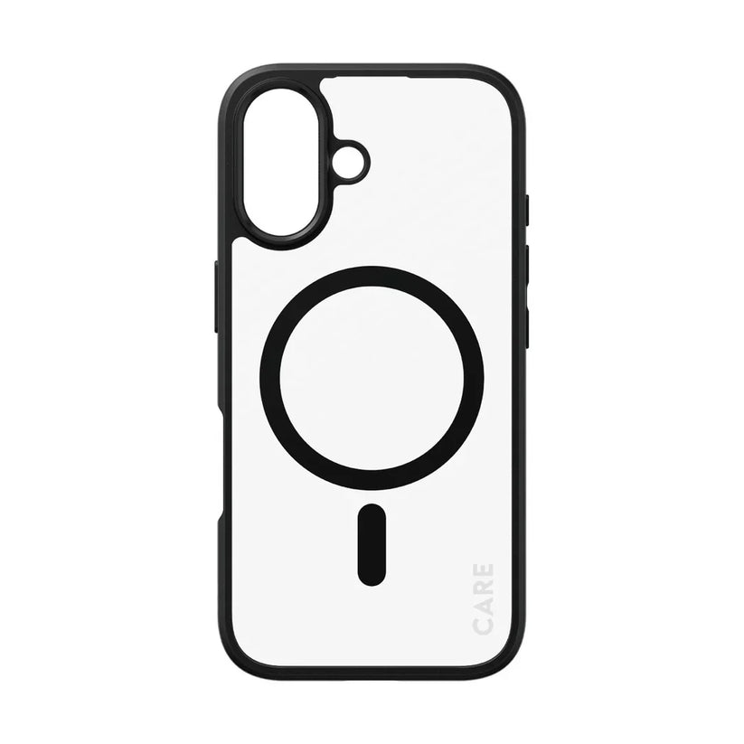Care by PanzerGlass Flagship Urban Combat Case - etui kompatybilne z MagSafe do iPhone 16 transparentne czarne