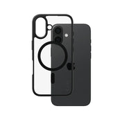 Care by PanzerGlass Flagship Urban Combat Case - etui kompatybilne z MagSafe do iPhone 16 transparentne czarne