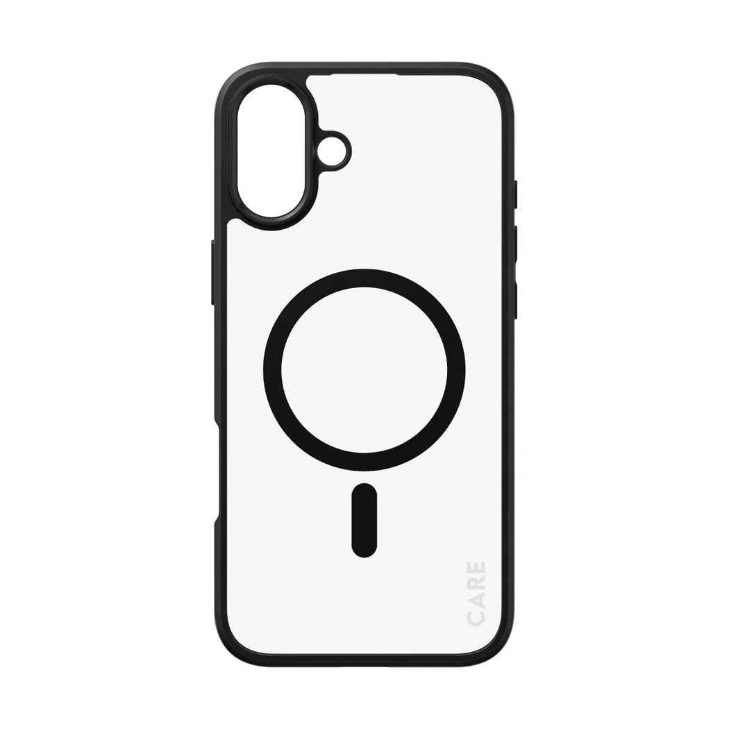 Care by PanzerGlass Flagship Urban Combat Case - etui kompatybilne z MagSafe do iPhone 16 Plus transparentne czarne