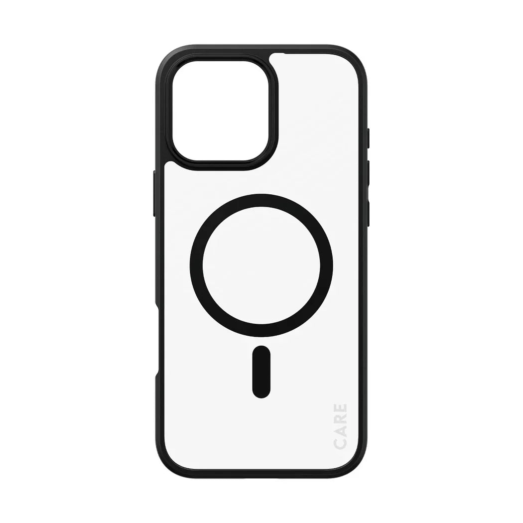 Care by PanzerGlass Flagship Urban Combat Case - etui kompatybilne z MagSafe do iPhone 16 Pro Max transparentne czarne