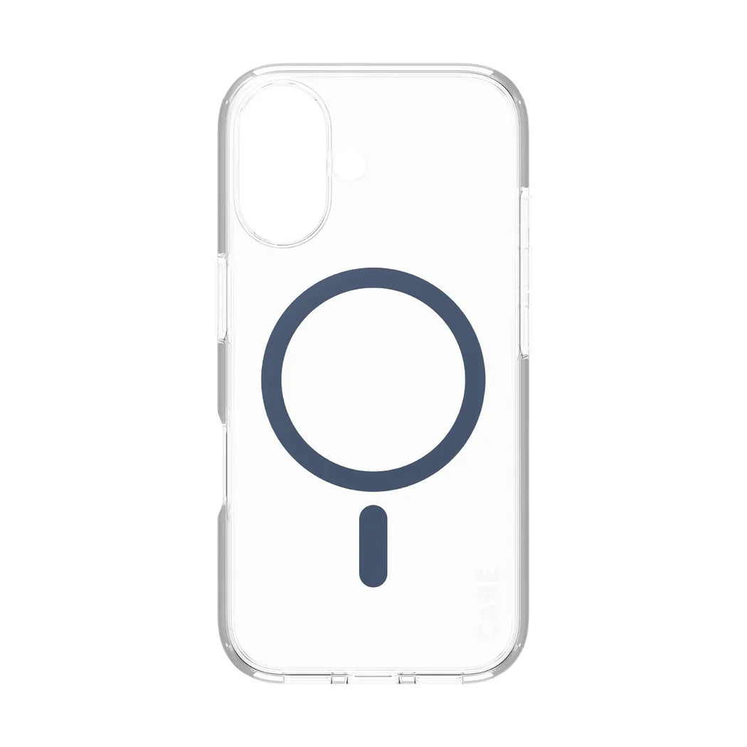 Care by PanzerGlass Flagship Urban Combat Case - etui kompatybilne z MagSafe do iPhone 16 transparentne niebieskie
