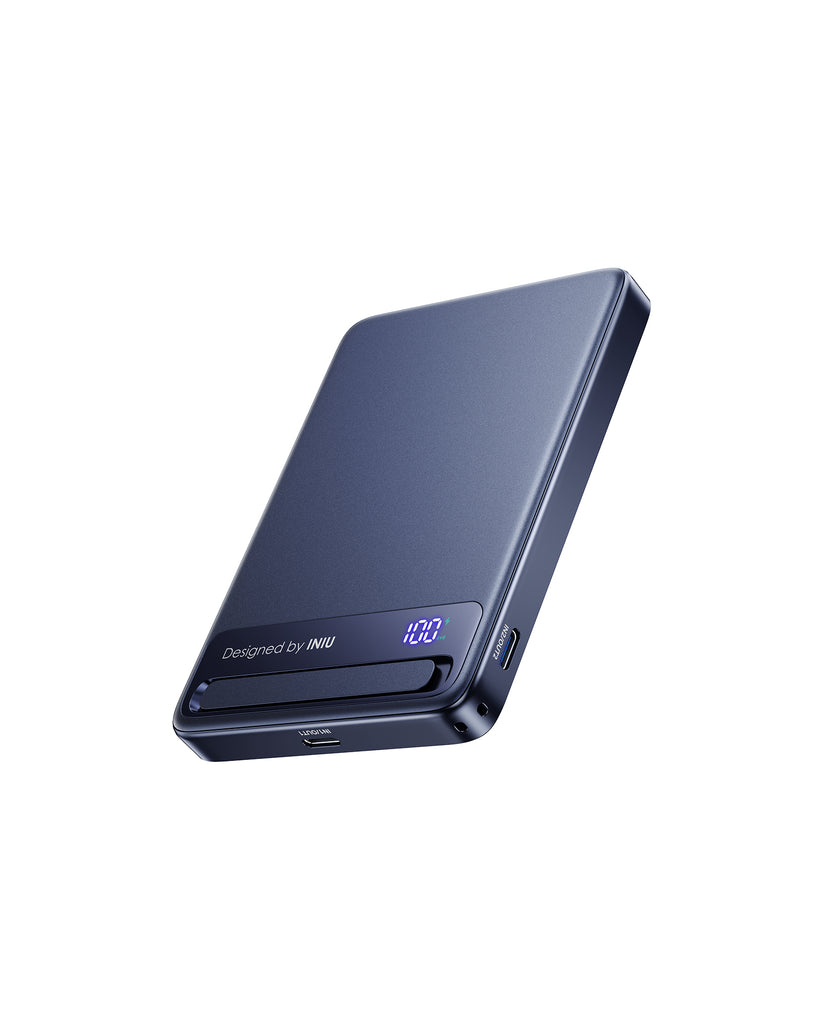 INIU Powerbank MagPro Slim - magnetyczny powerbank bezprzewodowy Qi 2.2 10 000mAh niebieski