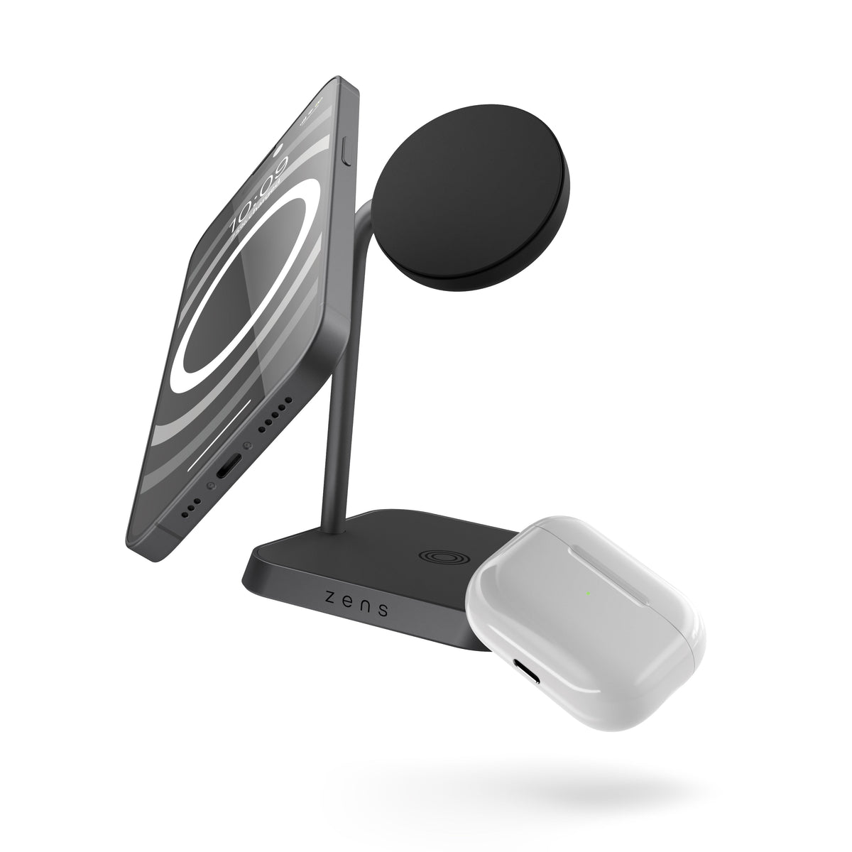 Zens Office Charger 2 - ładowarka bezprzewodowa do dwóch urządzeń Qi Magnetic 20W czarna