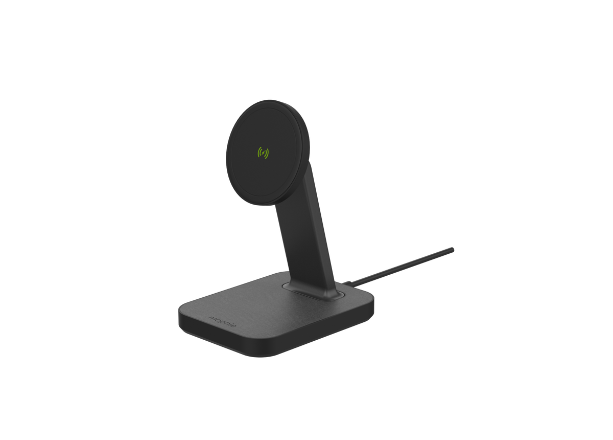 Mophie Snap+ charging stand - stojąca ładowarka bezprzewodowa kompatybilna z MagSafe 15W czarna