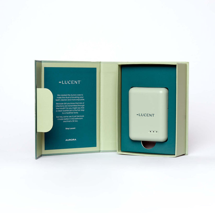 Be Lucent Aurora - etui sterylizujące UV-C do szczoteczki do zębów mint