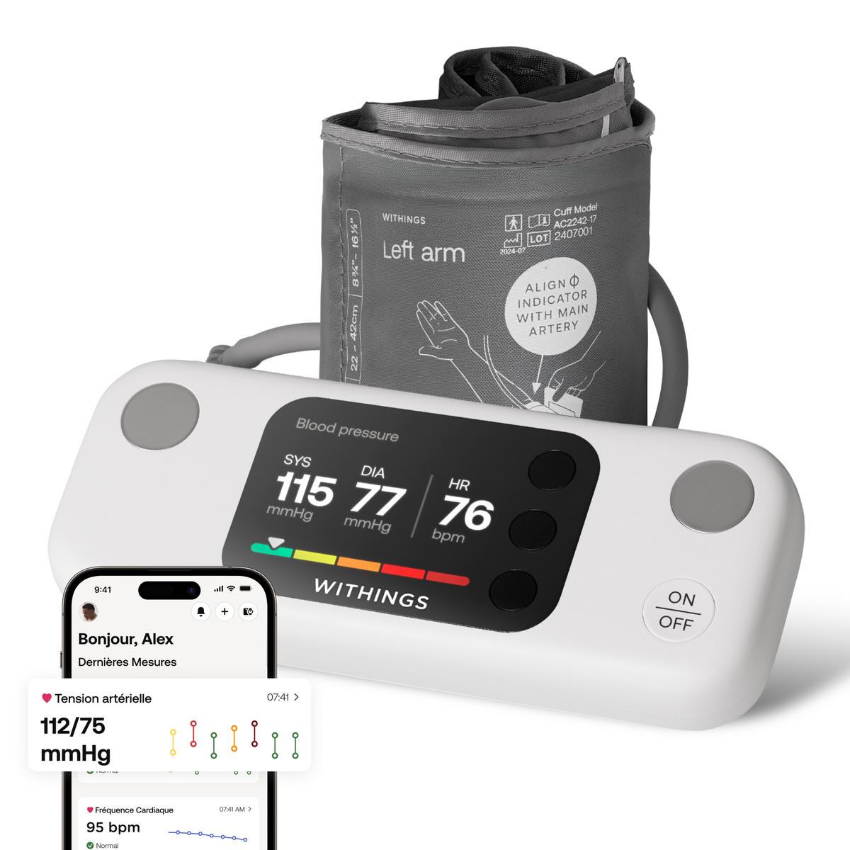 Withings BPM Vision - bezprzewodowy ciśnieniomierz z wyświetlaczem LCD 2,8" (wyrób medyczny)