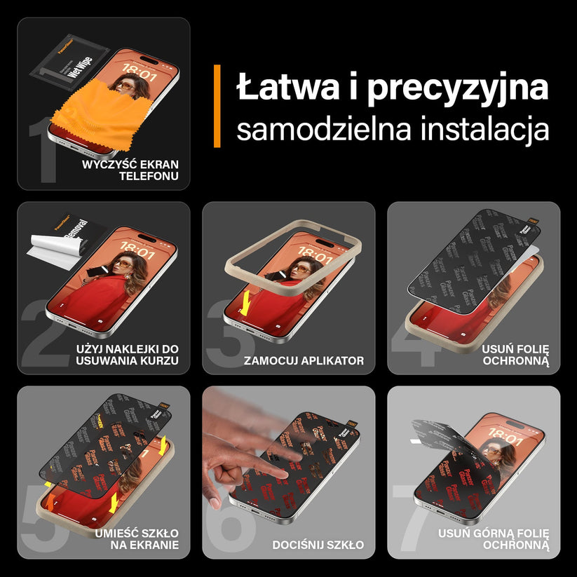 PanzerGlass Ultra-Wide Fit - szkło antyrefleksyjne z filtrem światła niebieskiego iPhone 15 Plus