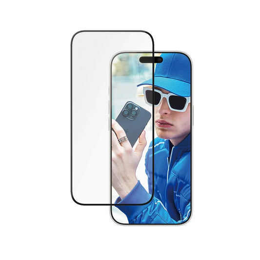 PanzerGlass Ceramic Screen Protector Ultra Wide Fit - szkło ceramiczne do iPhone 16 Pro czarna ramka