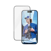 PanzerGlass Screen Protector Ultra-Wide Fit - szkło do iPhone 15 16 czarna ramka
