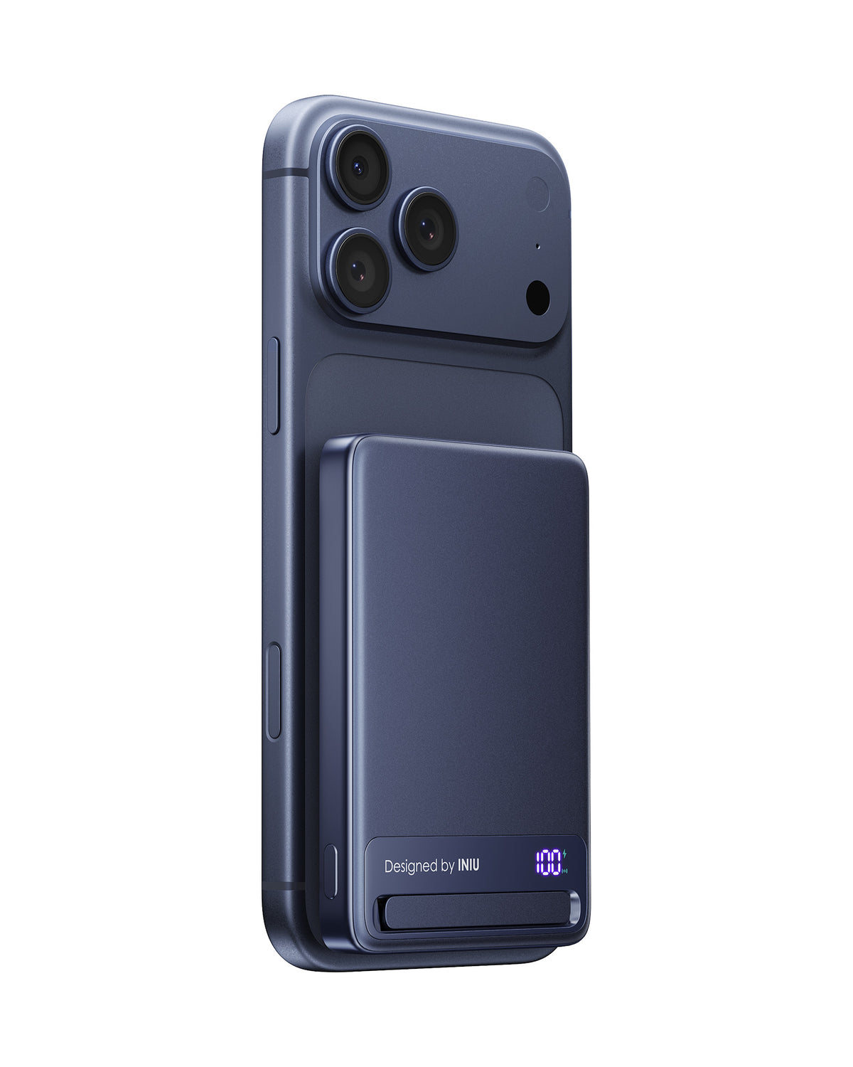 INIU Powerbank MagPro Slim - magnetyczny powerbank bezprzewodowy Qi 2.2 10 000mAh niebieski