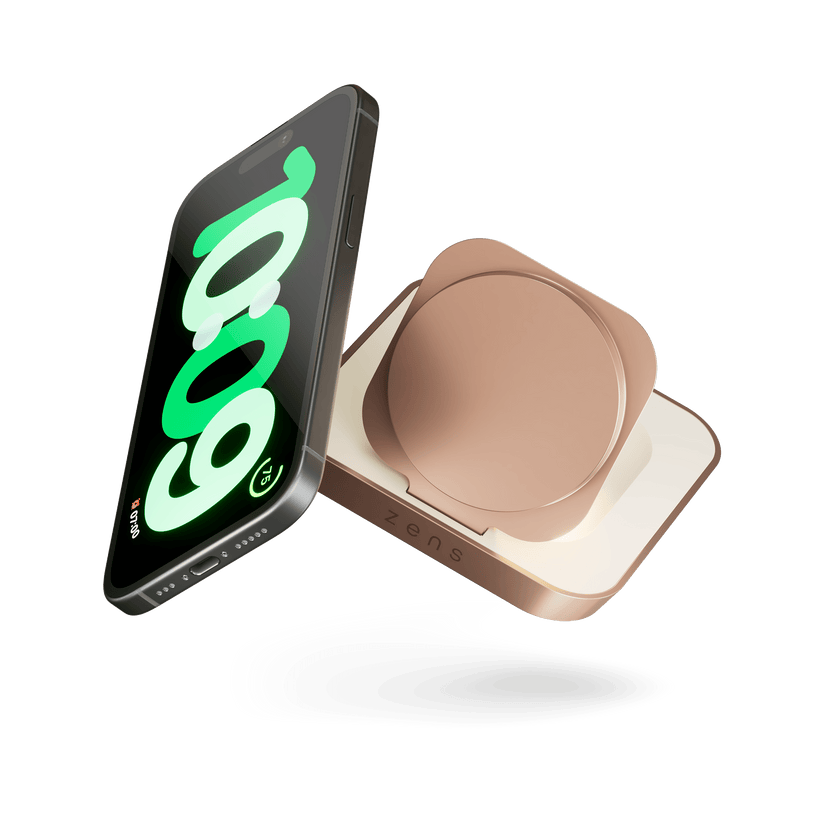 ZENS Nightstand Charger - magnetyczna ładowarka 20W miedziana