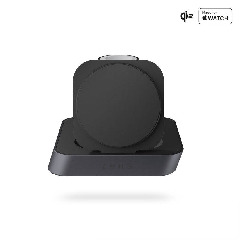 ZENS Nightstand Charger Pro 2 - ładowarka bezprzewodowa Qi2 15W do dwóch urządzeń kompatybilna z MagSafe czarna