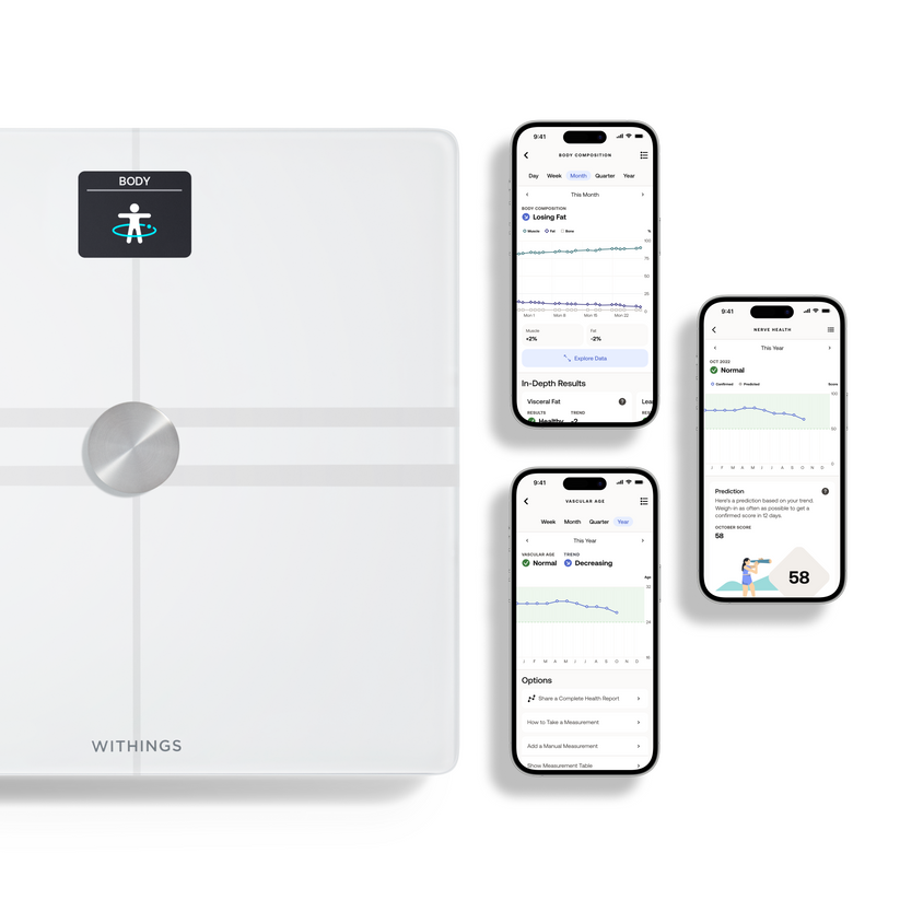 Waga Withings Body Smart - waga z analizą składu masy ciała biała
