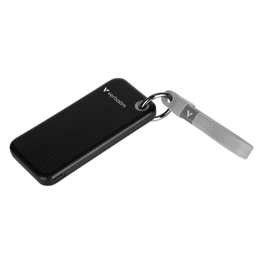 Verbatim Pocket - dysk zewnętrzny SSD 1TB z kablem USB-C 3.2 gen. 2 czarny szary