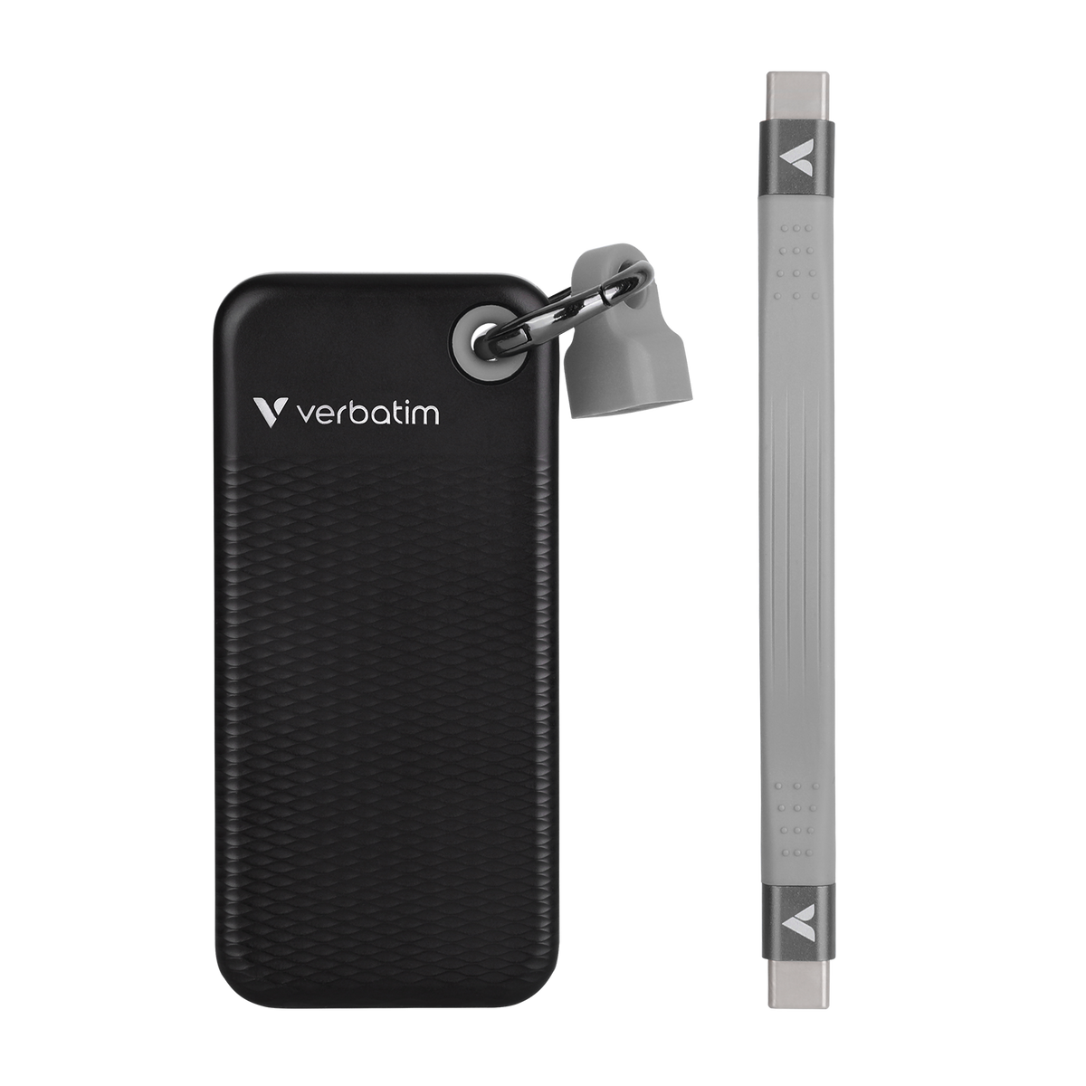 Verbatim Pocket - dysk zewnętrzny SSD 2TB z kablem USB-C 3.2 gen. 2 czarny szary