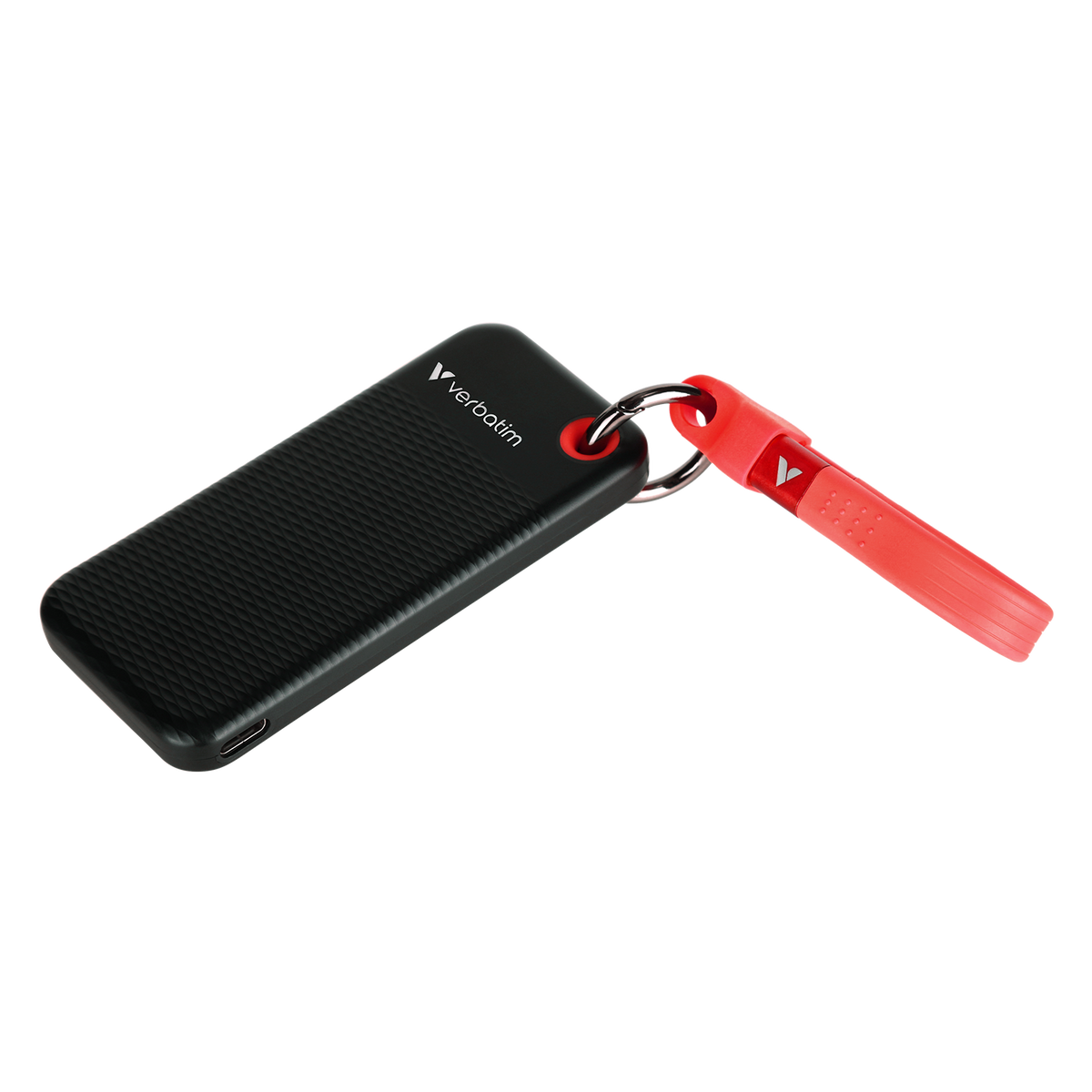Verbatim Pocket - dysk zewnętrzny SSD 1TB z kablem USB-C 3.2 gen. 2 czarny czerwony