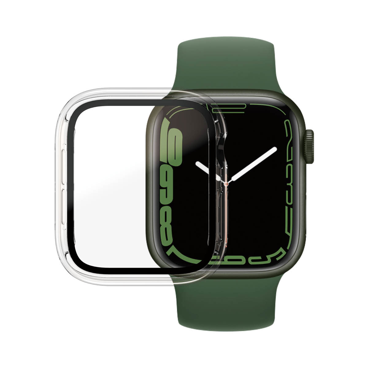 PanzerGlass Full Body - szkło antybakteryjne full body do Apple Watch 7 8 41mm