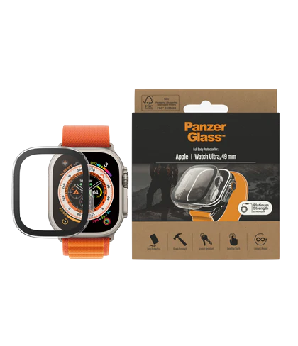 PanzerGlass Full Body - szkło antybakteryjne full body do Apple Watch Ultra Ultra 2 49mm przeźroczyste
