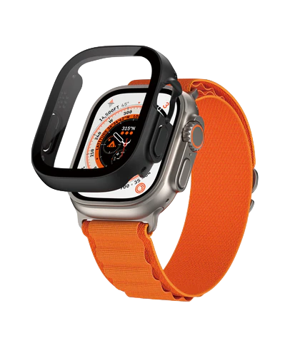 PanzerGlass Full Body - szkło antybakteryjne full body do Apple Watch Ultra Ultra 2 49mm czarna ramka