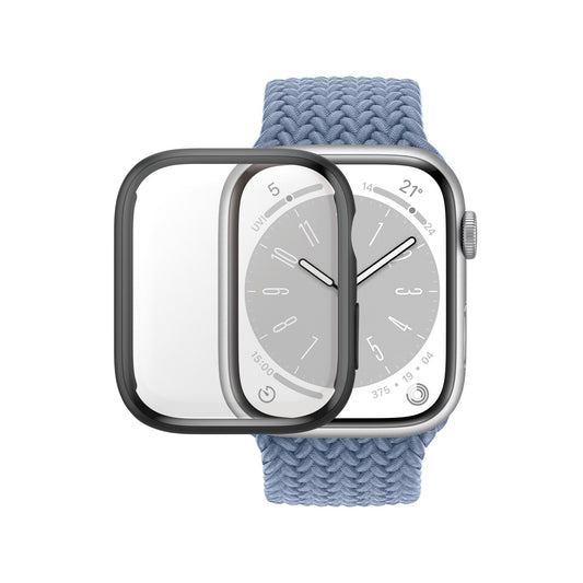 PanzerGlass Full Body - szkło antybakteryjne full body do Apple Watch 9 41mm czarna ramka