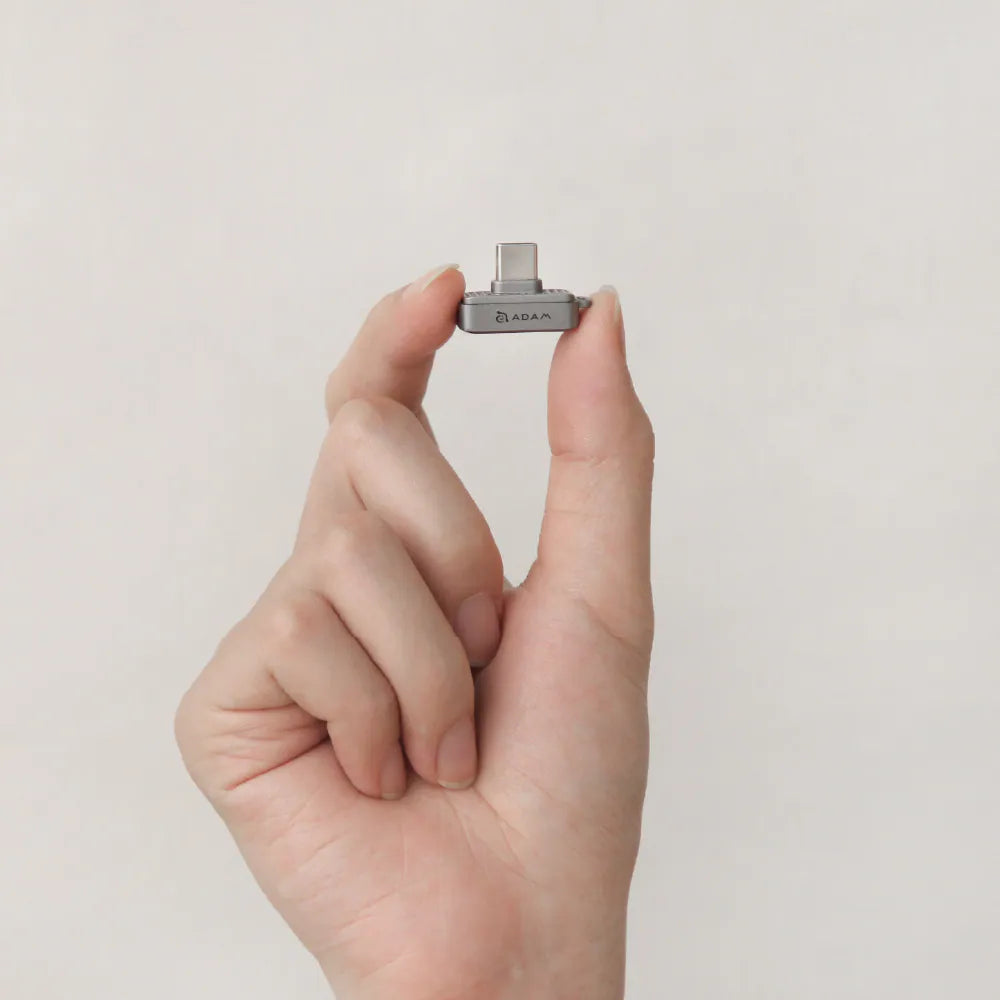Pendrive ADAM elements iKlips S Nano Touch - pendrive USB-C z czytnikiem linii papilarnych 256GB SSD szary