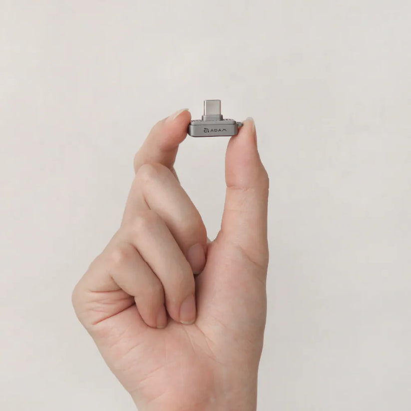 Pendrive ADAM elements iKlips S Nano Touch - pendrive USB-C z czytnikiem linii papilarnych 256GB SSD szary