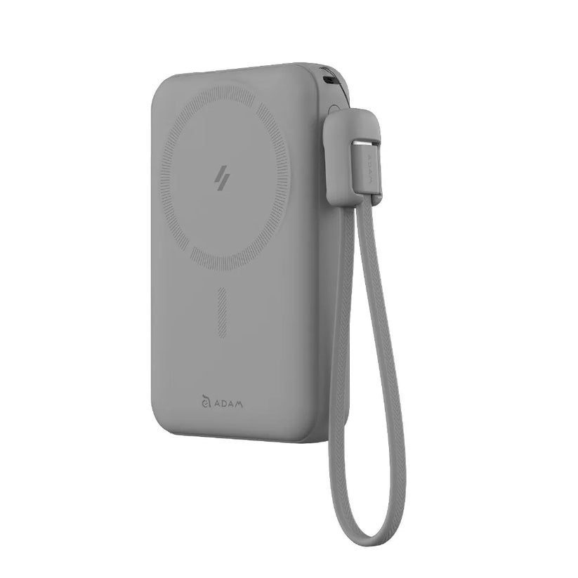 Adam Elements Vionta C2 Pro - magnetyczny powerbank bezprzewodowy do iPhone Apple Watch 10000 mAh szary