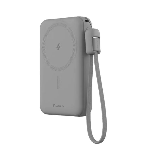 Adam Elements Vionta C2 Pro - magnetyczny powerbank bezprzewodowy do iPhone Apple Watch 10000 mAh szary