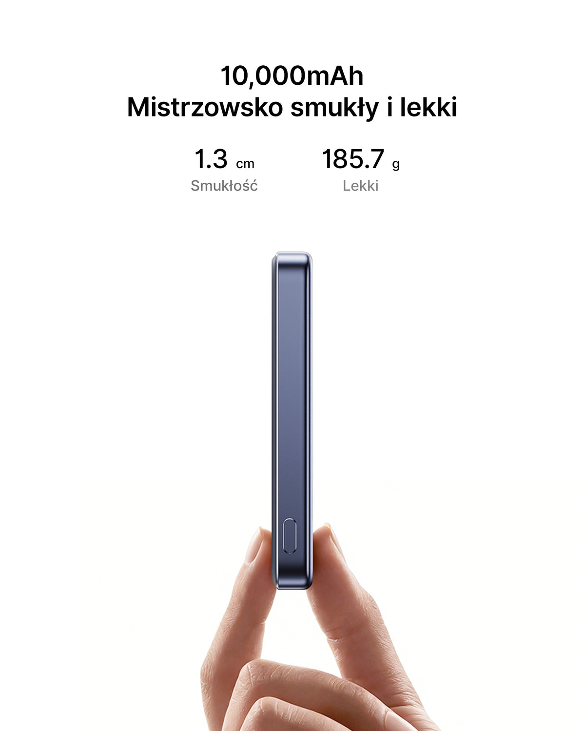 INIU Powerbank MagPro Slim - magnetyczny powerbank bezprzewodowy Qi 2.2 10 000mAh niebieski