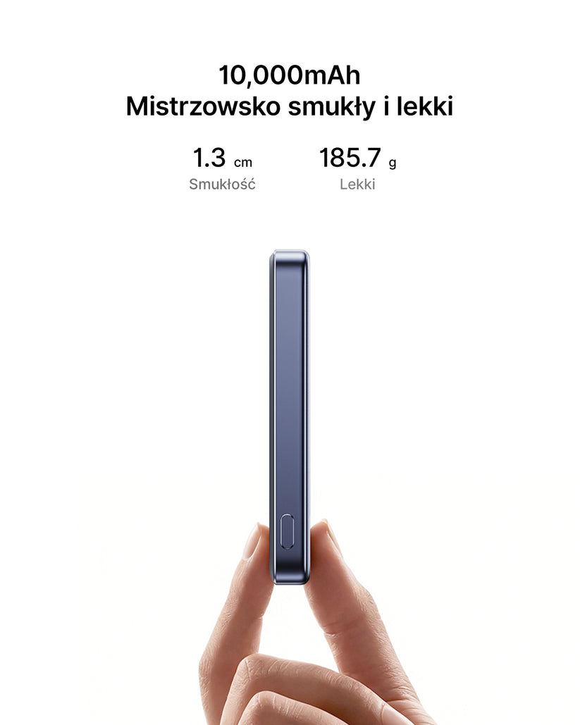 INIU Powerbank MagPro Slim - magnetyczny powerbank bezprzewodowy Qi 2.2 10 000mAh niebieski