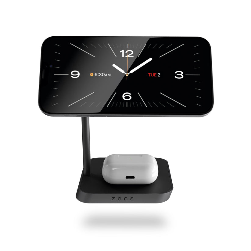 Zens Office Charger 2 - ładowarka bezprzewodowa do dwóch urządzeń Qi Magnetic 20W czarna