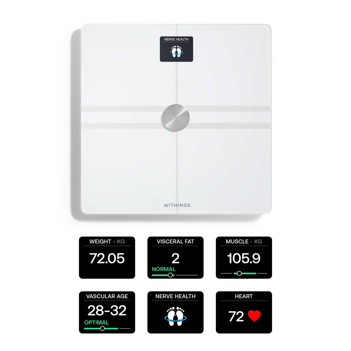 Waga Withings Body Smart - waga z analizą składu masy ciała biała