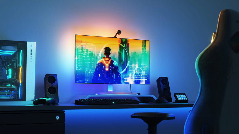 System inteligentnego podświetlenia ekranu TV do 85'' (kamera, 5,2m taśmy LED) - Nanoleaf 4D TV Screen Mirror Lightstrips Starter Kit