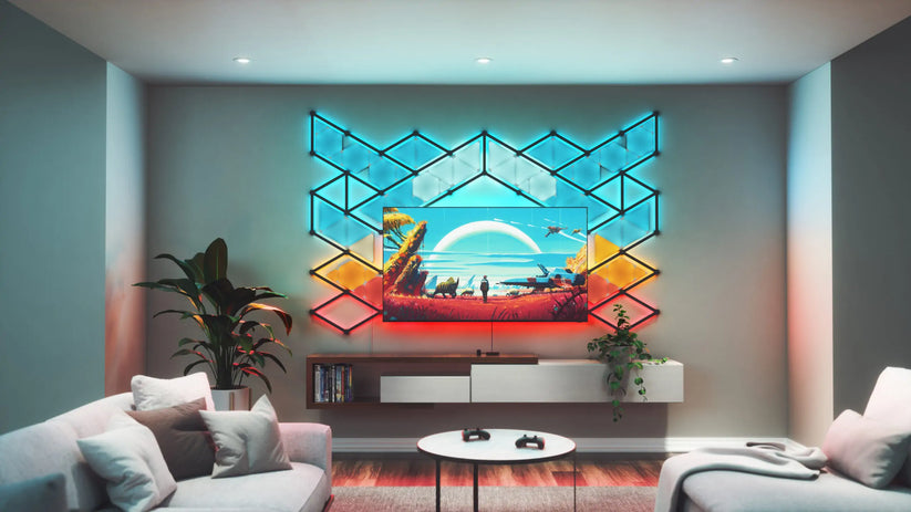 System inteligentnego podświetlenia ekranu TV do 65'' (kamera, 4m taśmy LED) - Nanoleaf 4D TV Screen Mirror Lightstrips Starter Kit